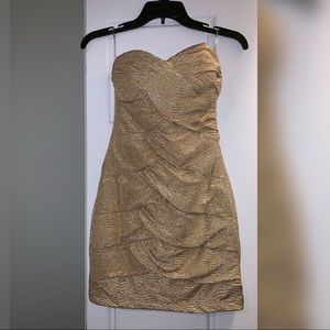 Gold dress